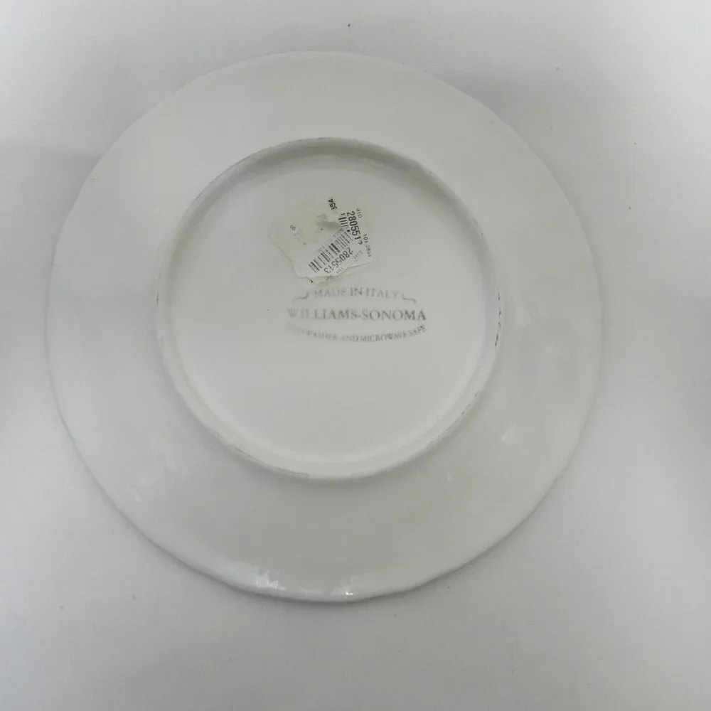Williams Sonoma Italy blue Grapevine salad snack side plate Micro Dish NWT NEW